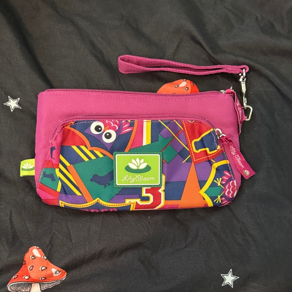 Lily Bloom Vibrant Patterned Wristlet